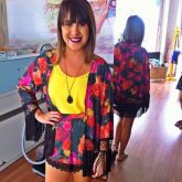 CONJUNTO KIMONO FRANJA + SHORTINHO COM DETALHE EM RENDA